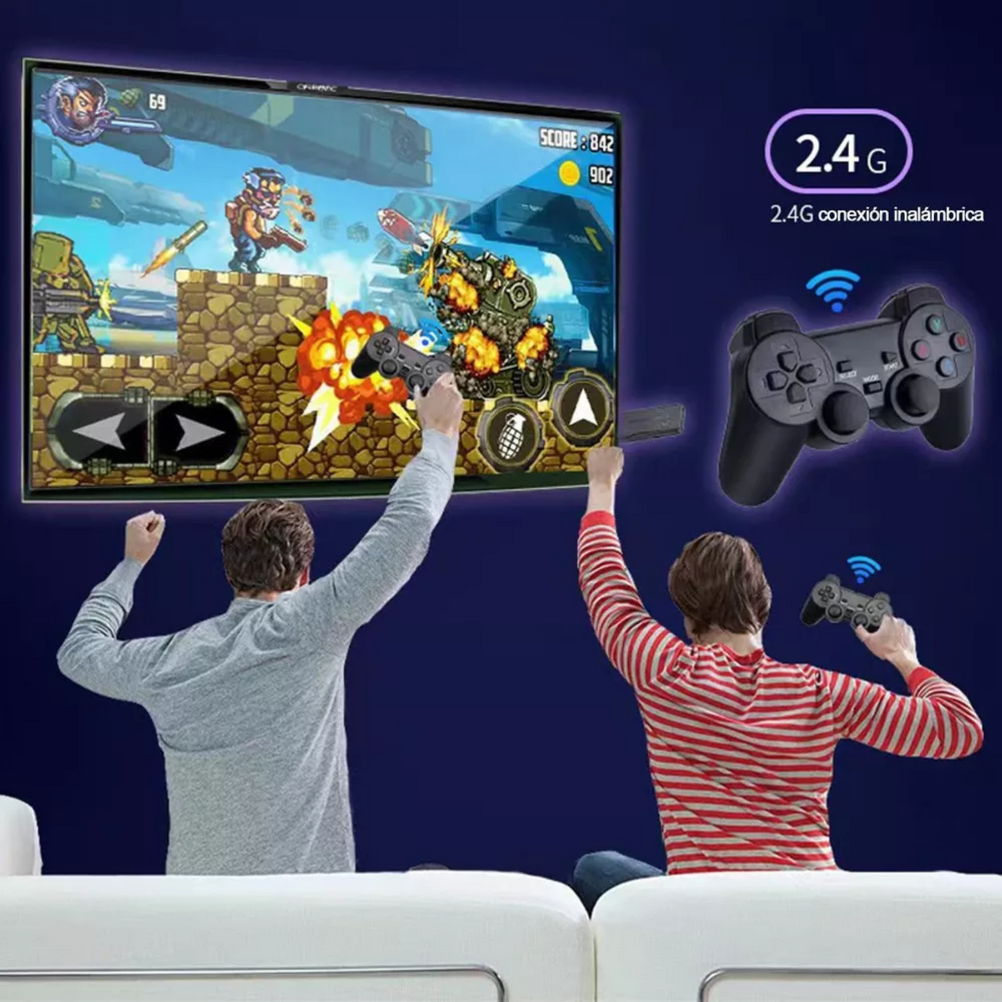 CONSOLA RETRO M8 – JUEGOS CLÁSICOS EN TU TV