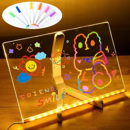 PIZARRA MÁGICA CON LUZ PARA NIÑOS